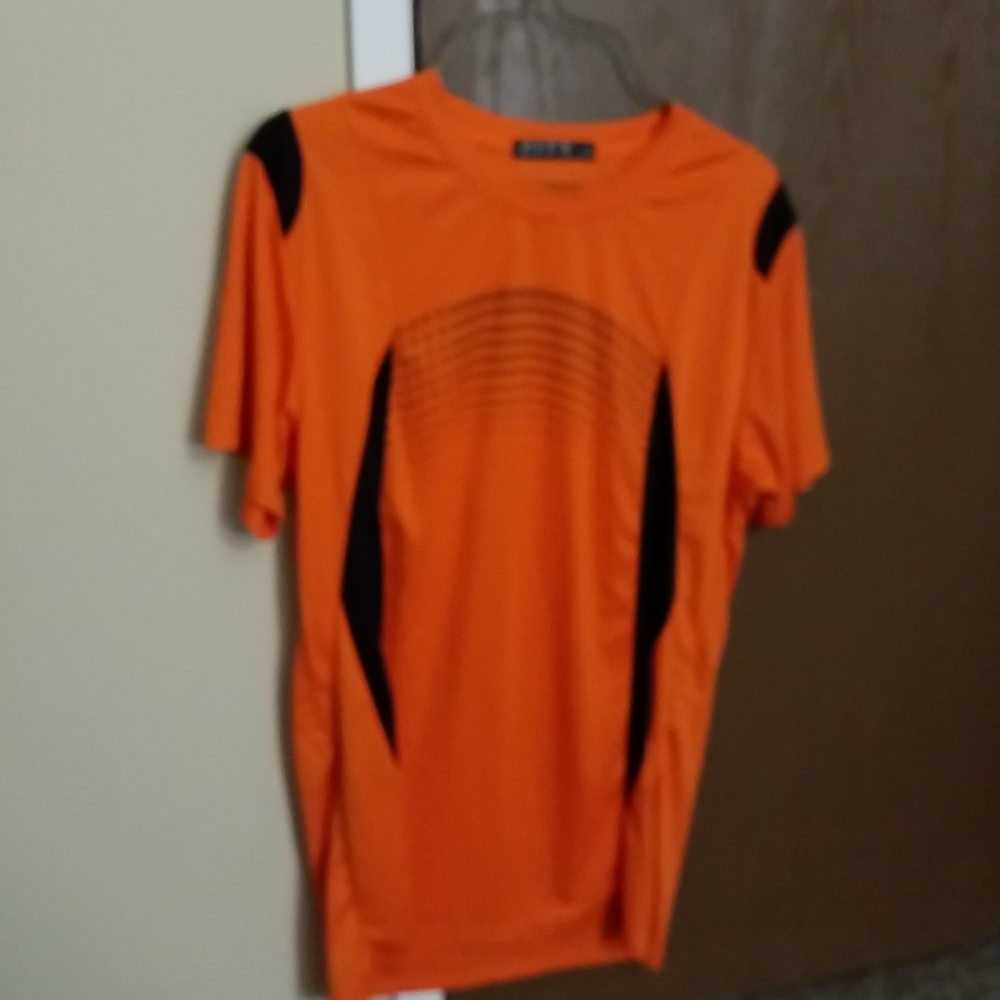 Orange workout shirt